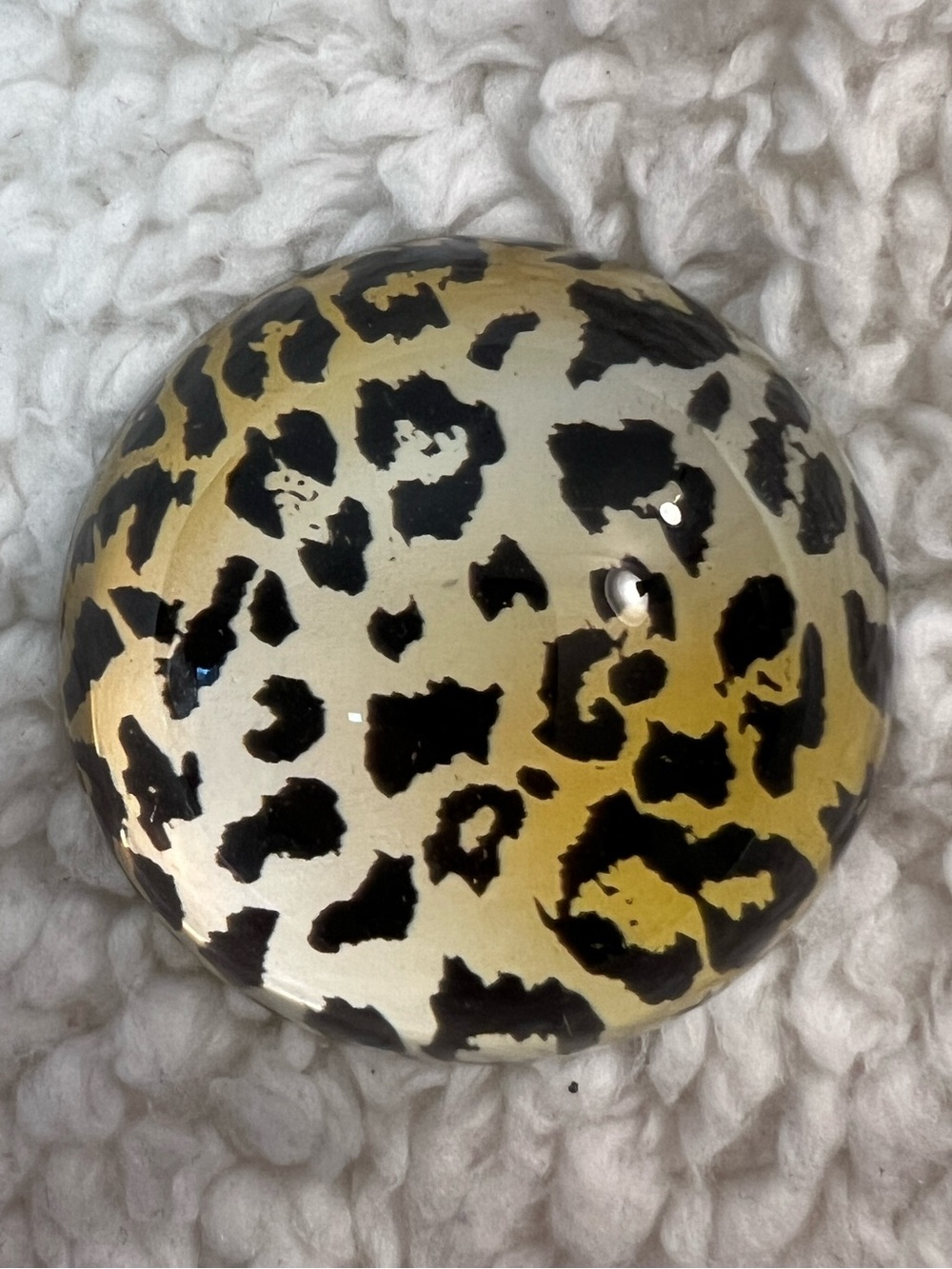 Lucy Lu "Leopard" Print Round Cabochon Magnet or Paperweight